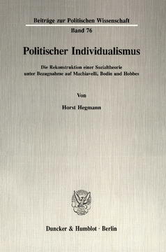 Politischer Individualismus Politischer Individualismus