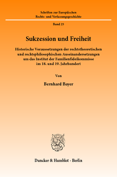 Sukzession und Freiheit Sukzession und Freiheit