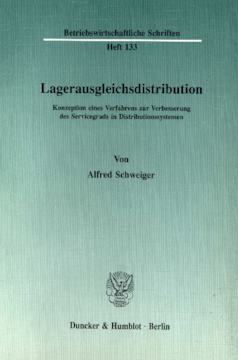 Lagerausgleichsdistribution Lagerausgleichsdistribution