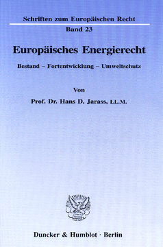 Europäisches Energierecht Europäisches Energierecht