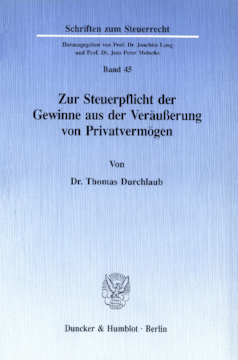 Zur Steuerpflicht der Gewinne aus der Veräußerung von Privatvermögen Zur Steuerpflicht der Gewinne aus der Veräußerung von Privatvermögen