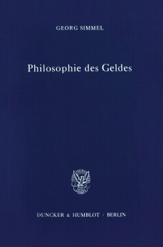Philosophie des Geldes Philosophie des Geldes