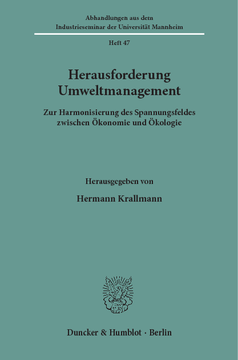 Herausforderung Umweltmanagement Herausforderung Umweltmanagement