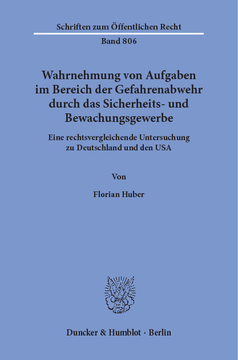 Wahrnehmung von Aufgaben im Bereich der Gefahrenabwehr durch das Sicherheits- und Bewachungsgewerbe Wahrnehmung von Aufgaben im Bereich der Gefahrenabwehr durch das Sicherheits- und Bewachungsgewerbe