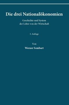 Die drei Nationalökonomien Die drei Nationalökonomien