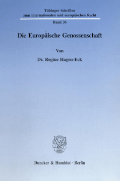Die Europäische Genossenschaft Die Europäische Genossenschaft