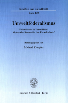 Umweltföderalismus Umweltföderalismus