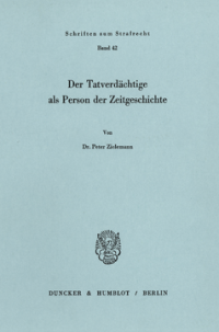Der Tatverdächtige als Person der Zeitgeschichte