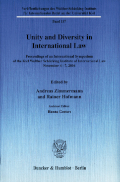 Unity and Diversity in International Law Unity and Diversity in International Law