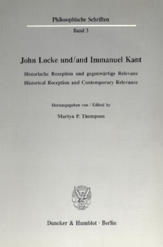 John Locke und / and Immanuel Kant John Locke und / and Immanuel Kant
