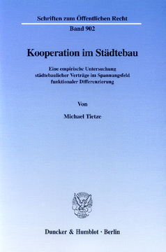 Kooperation im Städtebau Kooperation im Städtebau