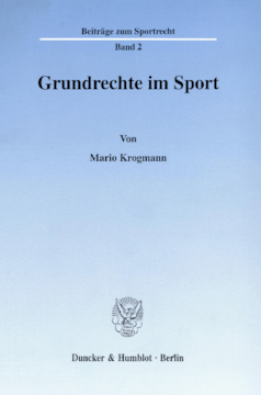 Grundrechte im Sport Grundrechte im Sport