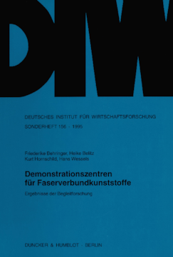 Demonstrationszentren für Faserverbundkunststoffe Demonstrationszentren für Faserverbundkunststoffe