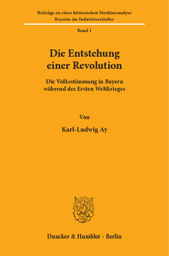 Die Entstehung einer Revolution Die Entstehung einer Revolution