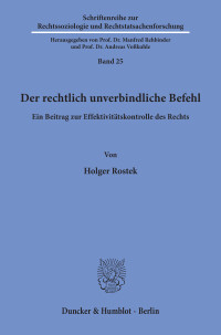 Der rechtlich unverbindliche Befehl