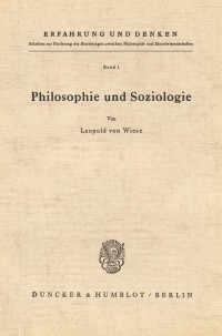 Philosophie und Soziologie