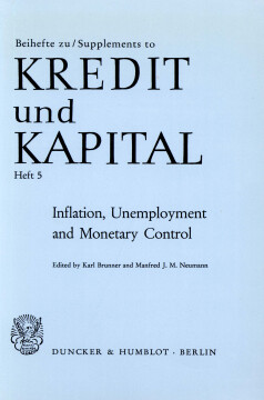 Inflation, Unemployment and Monetary Control Inflation, Unemployment and Monetary Control