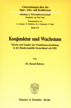 Konjunktur und Wachstum Konjunktur und Wachstum