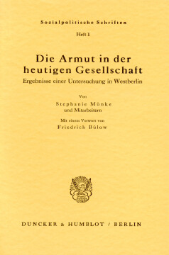 Die Armut in der heutigen Gesellschaft Die Armut in der heutigen Gesellschaft