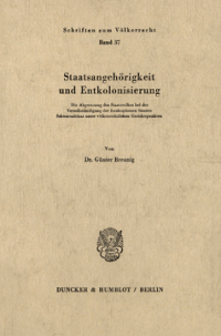 Staatsangehörigkeit und Entkolonisierung