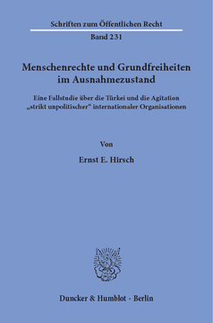 Menschenrechte und Grundfreiheiten im Ausnahmezustand Menschenrechte und Grundfreiheiten im Ausnahmezustand