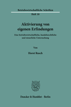 Aktivierung von eigenen Erfindungen Aktivierung von eigenen Erfindungen