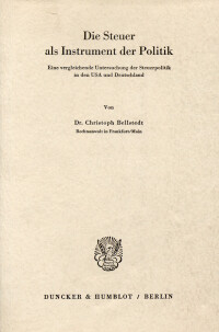 Die Steuer als Instrument der Politik