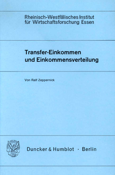 Transfer-Einkommen und Einkommensverteilung Transfer-Einkommen und Einkommensverteilung