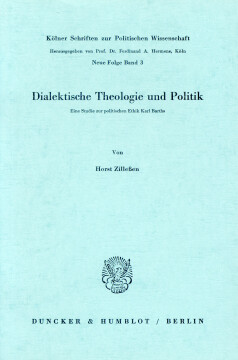 Dialektische Theologie und Politik Dialektische Theologie und Politik