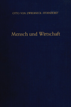 Mensch und Wirtschaft Mensch und Wirtschaft