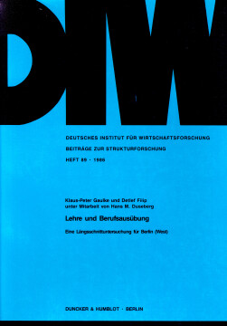 Lehre und Berufsausübung Lehre und Berufsausübung