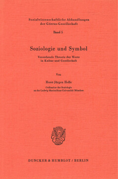 Soziologie und Symbol Soziologie und Symbol