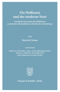 Die Hoffinanz und der moderne Staat