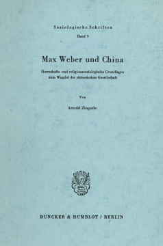 Max Weber und China Max Weber und China