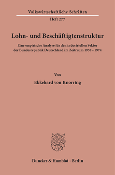 Lohn- und Beschäftigtenstruktur Lohn- und Beschäftigtenstruktur