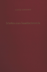 Schriften zum Staatskirchenrecht