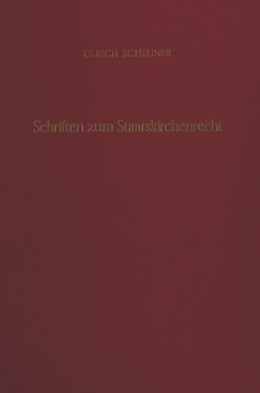 Schriften zum Staatskirchenrecht Schriften zum Staatskirchenrecht