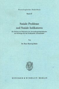 Soziale Probleme und Soziale Indikatoren