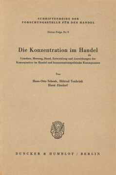 Die Konzentration im Handel Die Konzentration im Handel