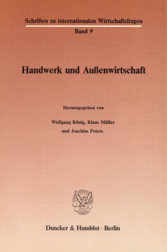 Handwerk und Außenwirtschaft Handwerk und Außenwirtschaft