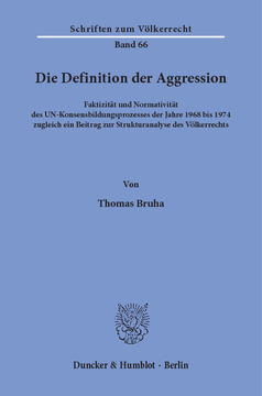 Die Definition der Aggression Die Definition der Aggression