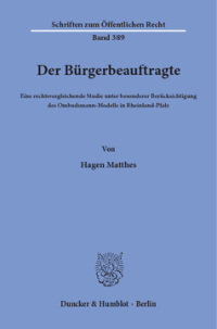Der Bürgerbeauftragte