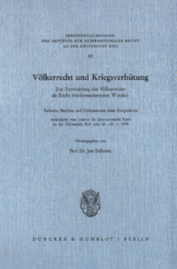 Völkerrecht und Kriegsverhütung