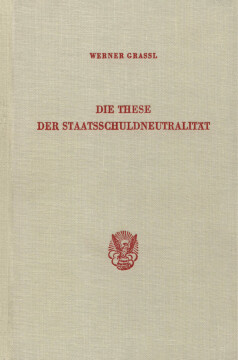Die These der Staatsschuldneutralität Die These der Staatsschuldneutralität