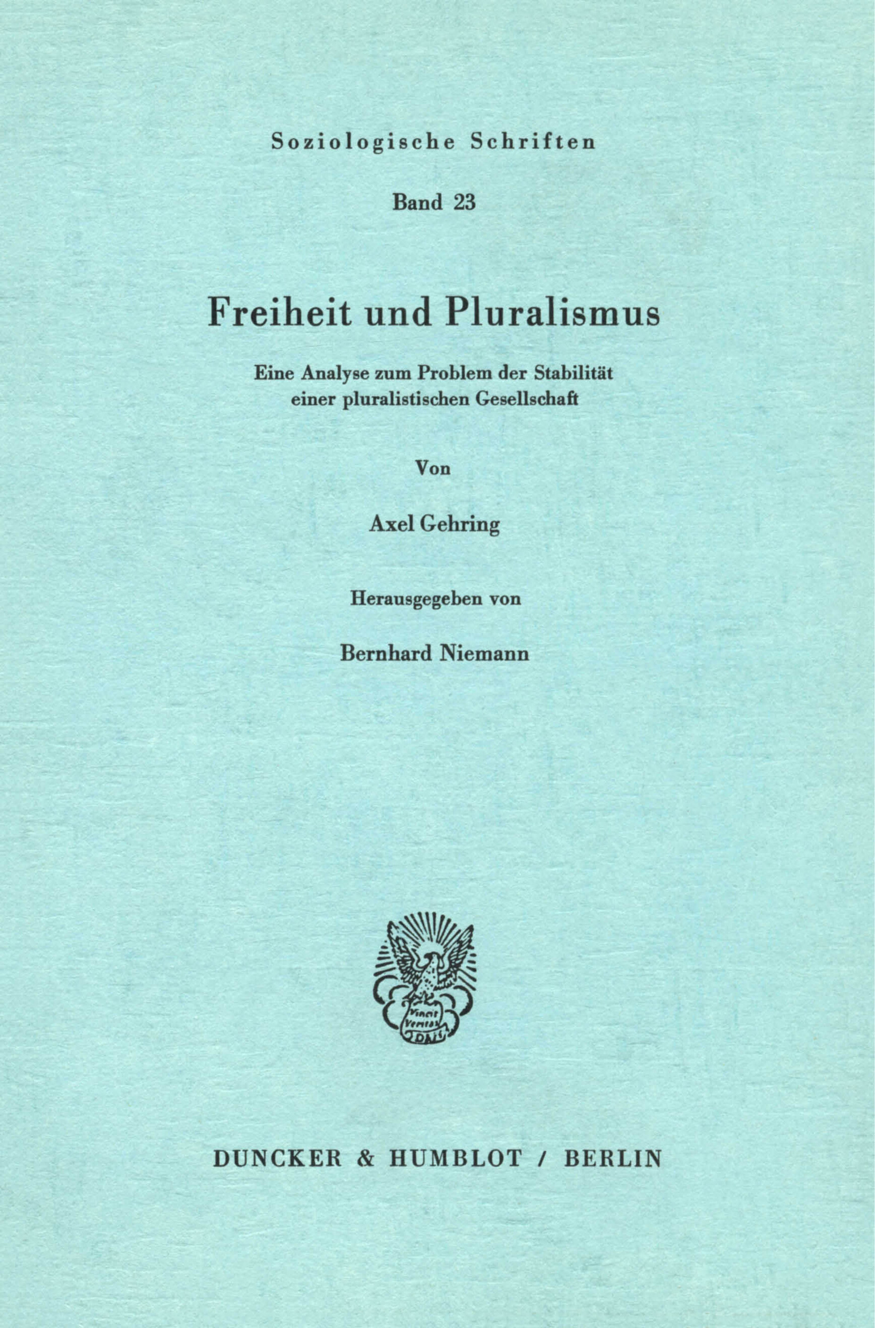 Freiheit und Pluralismus
