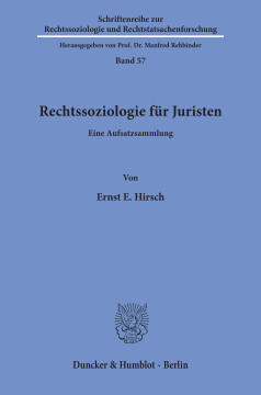 Rechtssoziologie für Juristen Rechtssoziologie für Juristen