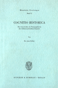 Cognitio Historica Cognitio Historica