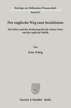 Der englische Weg zum Sozialismus Der englische Weg zum Sozialismus