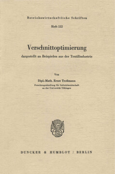 Verschnittoptimierung Verschnittoptimierung