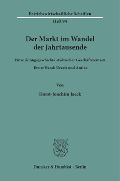 Der Markt im Wandel der Jahrtausende Der Markt im Wandel der Jahrtausende